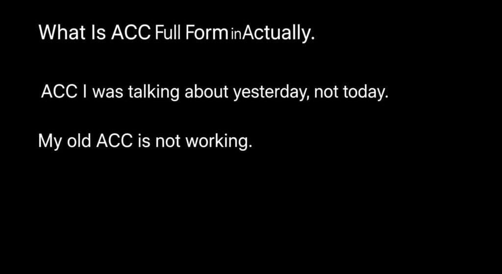 acc full form in chat