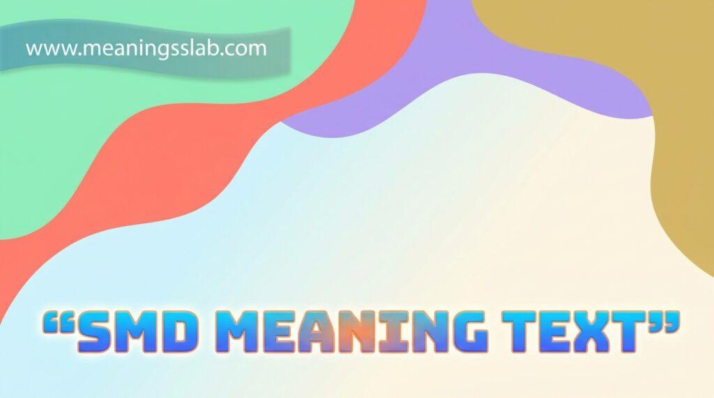 smd meaning text