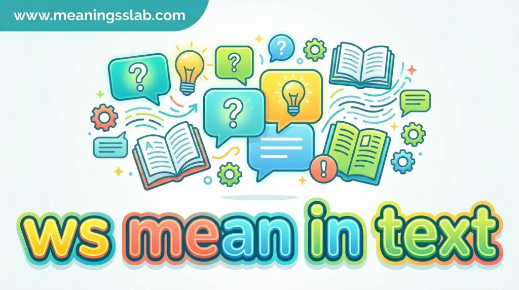 ws mean in text