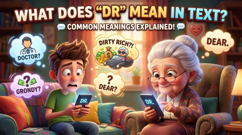 What Does DR Mean in Text