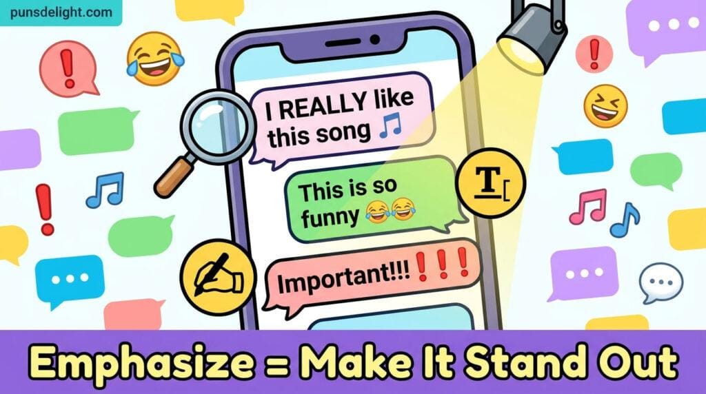 What Does Emphasize Mean in Text