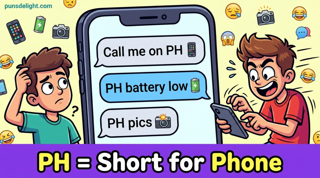 what does ph mean in text