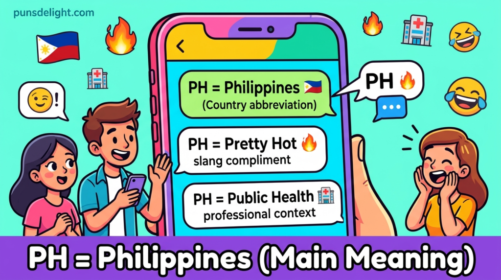 what does ph mean in text